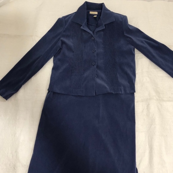Womens Blue 2 pc Suit: Dress and Blazer. Size 10 - Picture 1 of 10